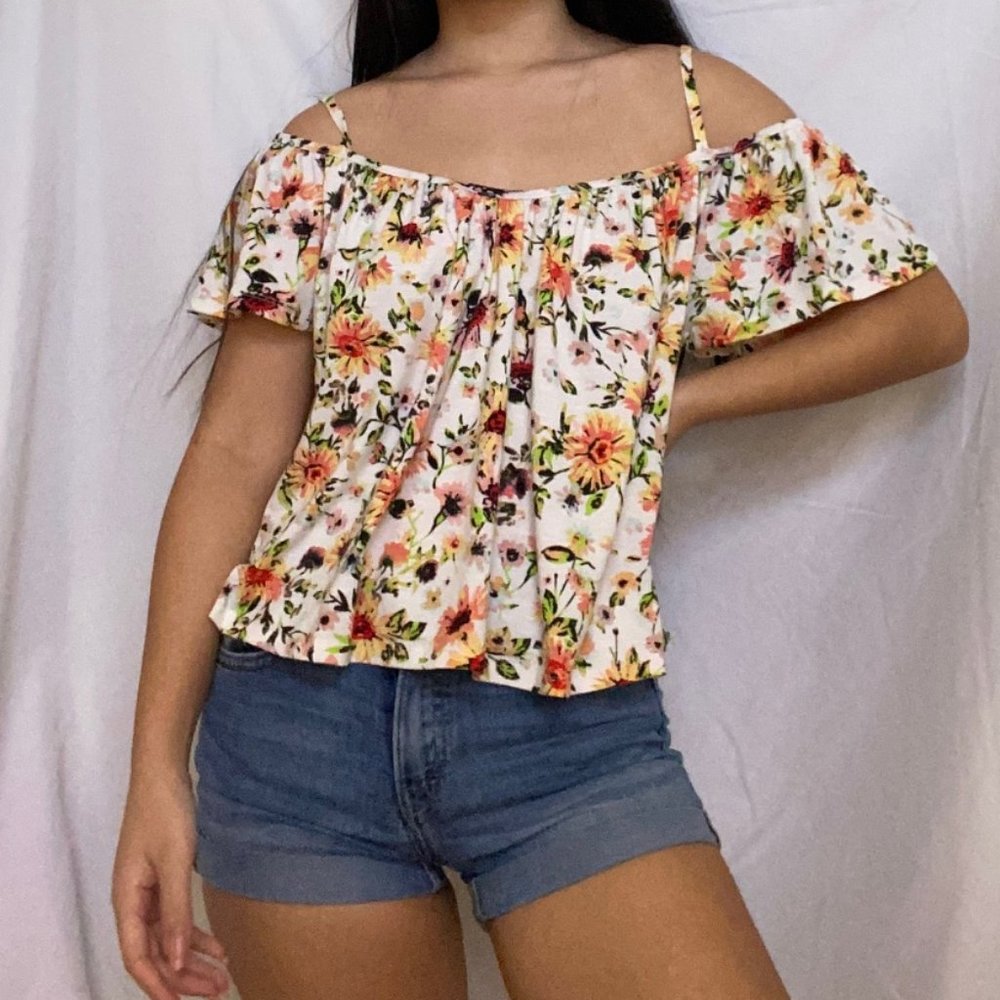 Floral Off-the-Shoulder Top